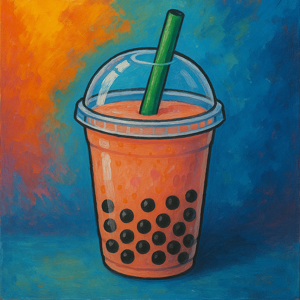 Bubble Tea Paint Night August 7 at 6:30