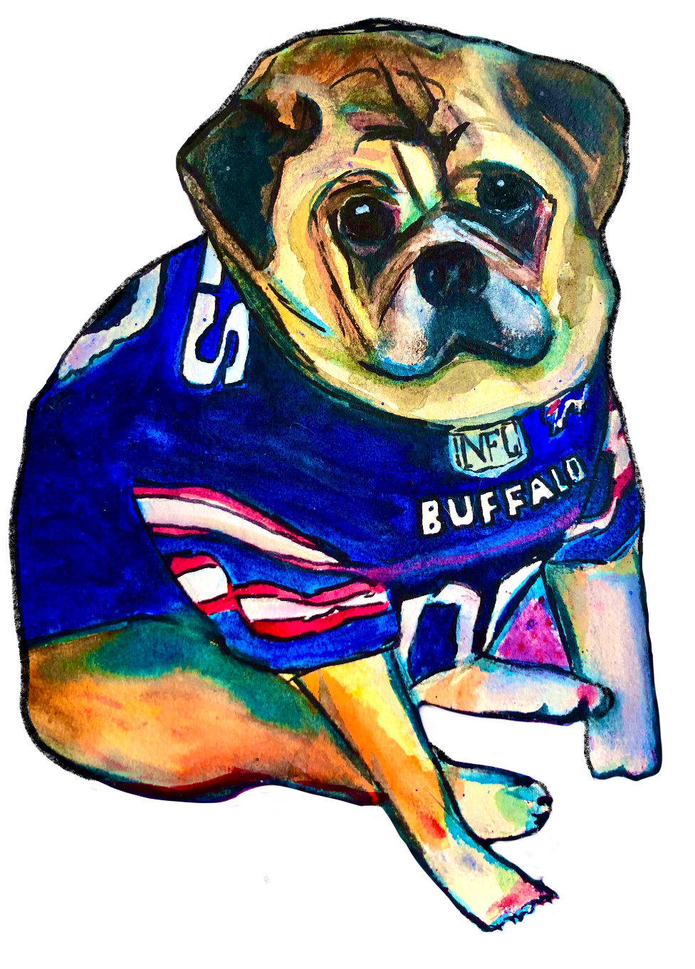 Chubby Puppy Sticker