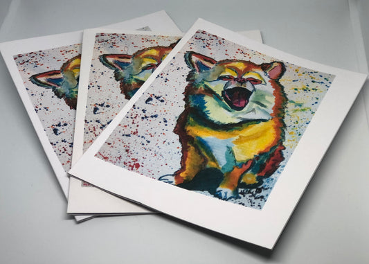 Screaming Chihuahua Note Cards
